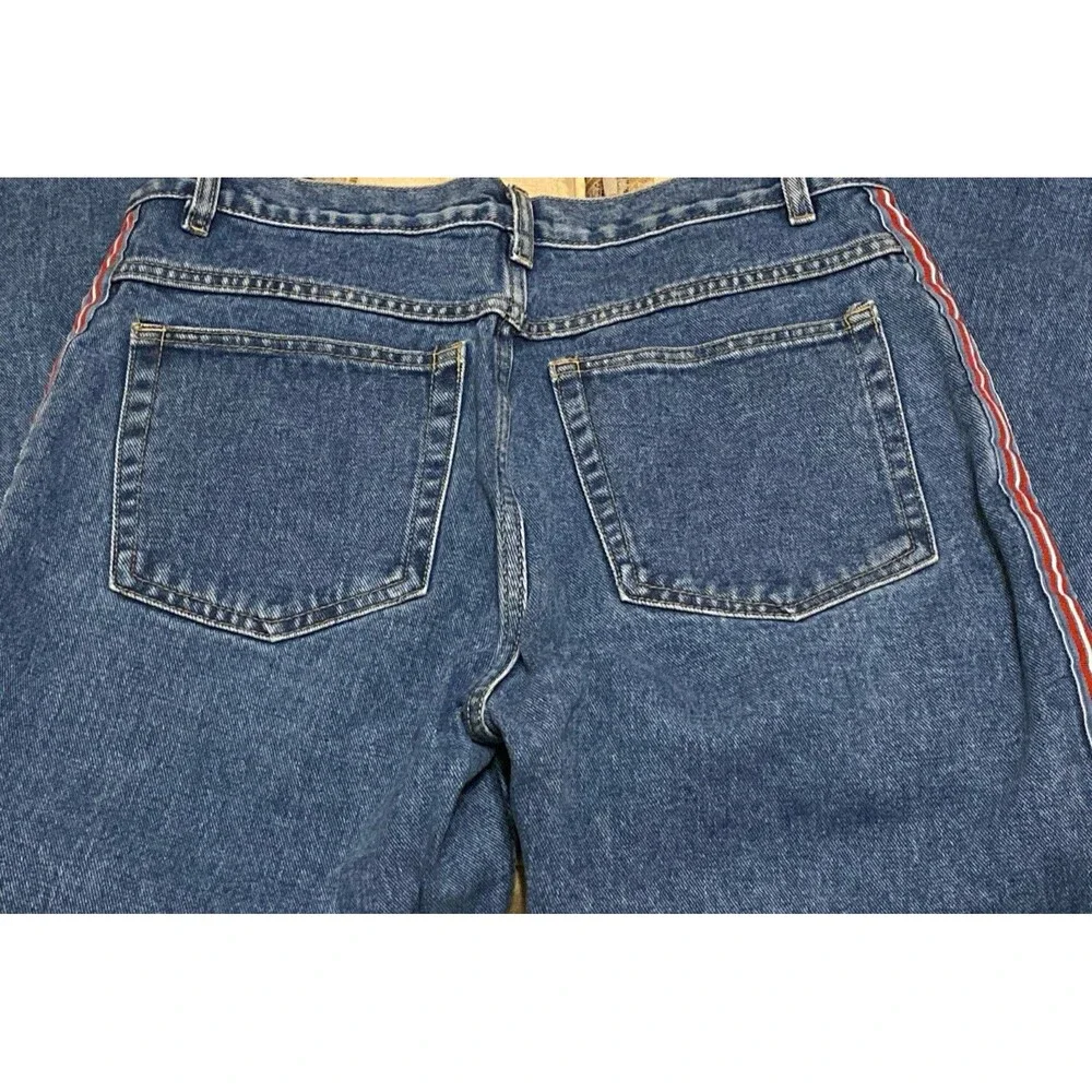 Xhilaration Womens Juniors 11 VTG Grunge 90s Y2K Jeans Side Stripes 100% Cotton - Picture 9 of 15